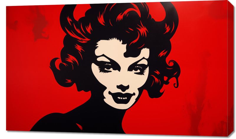 Obraz 100x60cm Czerwona Diablica zdjęcie 1