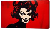 Obraz 100x60cm Czerwona Diablica