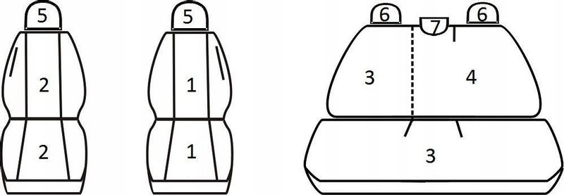 Pokrowce miarowe do Opel Astra H 3 III (2004-2014) zdjęcie 2