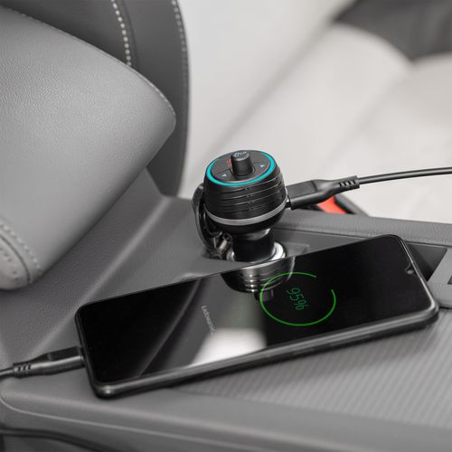 Transmiter FM Bluetooth 5.0 2xUSB SD ładowarka QC na Arena.pl