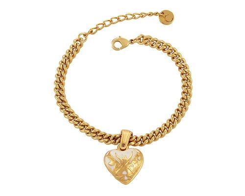 bransoletka z ozdobnym, malowanym sercem (b23/zim/115/1au) na Arena.pl