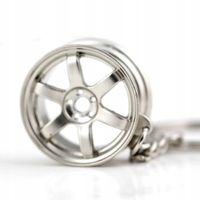 Brylok breloczek samochodowy Alufelga Srebrna NFS Alusy Chromowana Felga