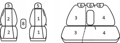 Pokrowce miarowe do VW Golf V Plus (2005-2014r) na Arena.pl