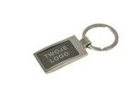 Metalowy brelok do kluczy z własnym grawerem, logo 5x2,5cm - 100szt.