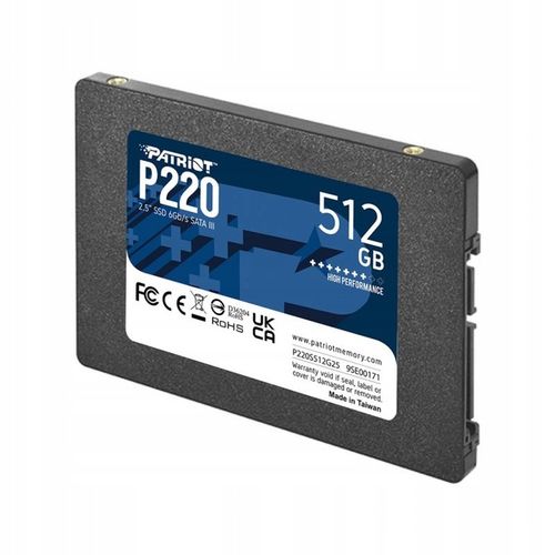 SSD PATRIOT P220 512GB SATA3 2,5" na Arena.pl
