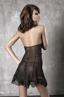 bielizna-seduce me black chemise m (czarna halka)