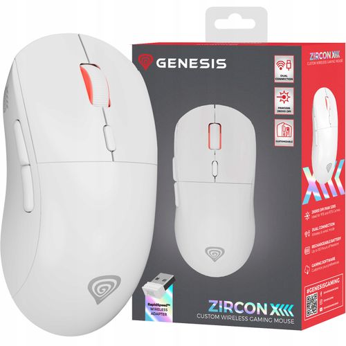 Mysz GENESIS Zircon XIII Biały na Arena.pl