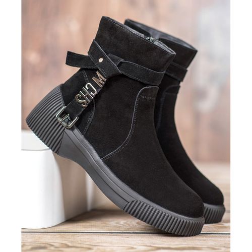 Skórzane Botki Na Platformie r.39 na Arena.pl