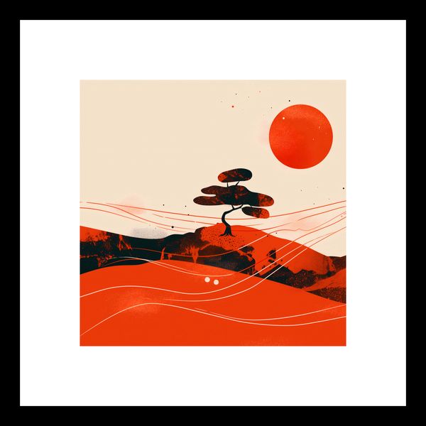 Plakat 20x20cm Czerwone Pustynne Pejzaże zdjęcie 3