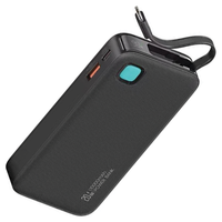 usams powerbank ze zwijanym kablem usb-cretractable 10000 mah pd 20w