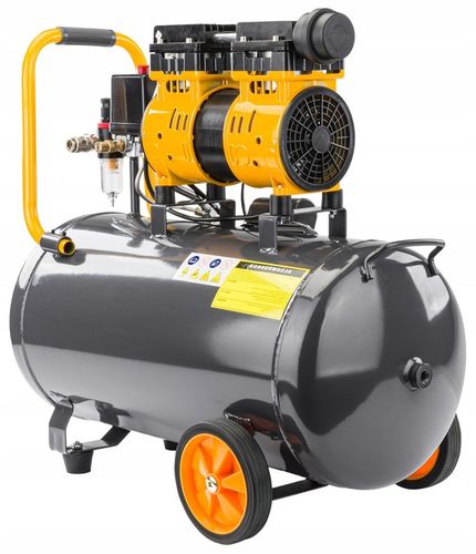 KOMPRESOR BEZOLEJOWY 50L SPRĘŻARKA 8 BAR 290l/min 230V SEPARATOR CICHY 59dB na Arena.pl