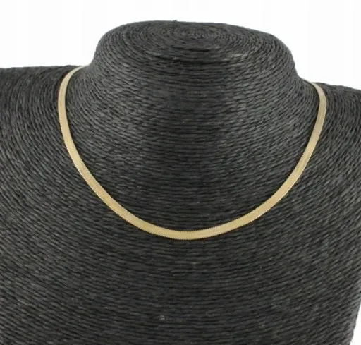 KOMPLET ZŁOTY ŻMIJKI 2 CZĘŚCI STAL CHIRURGICZNA zdjęcie 3