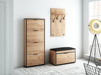 szafka na buty LOFT FALA 14C DĄB ZŁOTY wysoka słupek stojąca producent