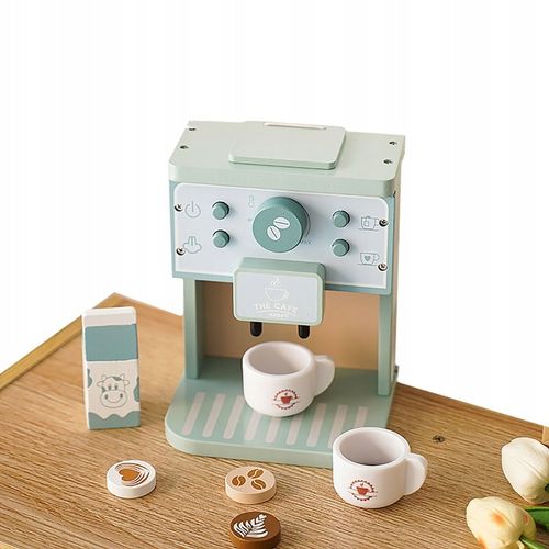 EKSPRES DO KAWY DREWNIANY DLA DZIECI AKCESORIA KUCHENNE FILIŻANKI MLEKO AGD na Arena.pl