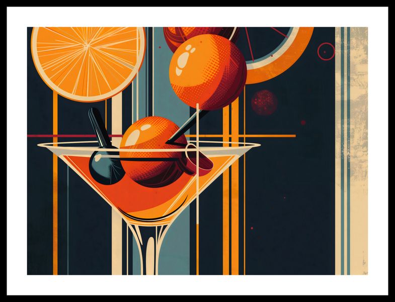 Plakat 55x40cm Koktajl w Stylu zdjęcie 3