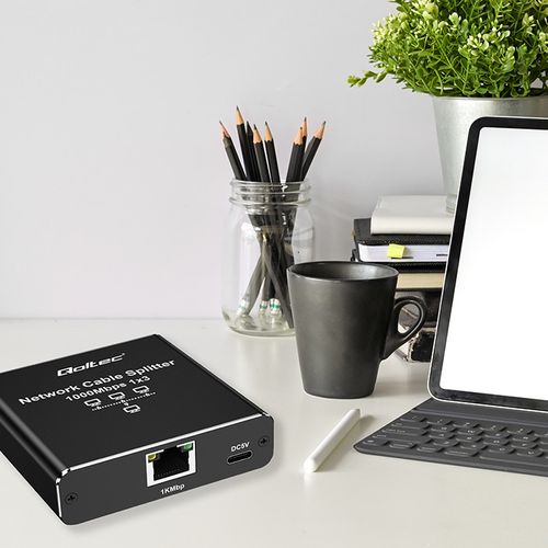 Qoltec Ethernet Splitter 1x3 RJ45 1000Mb/s USB-C na Arena.pl