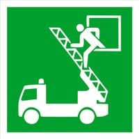 Tabliczka informacyjna ewakuacyjna grawer 10x10 Okno ratunkowe