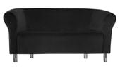 Sofa Milo MG19 czarny nogi chrom