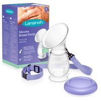 LANSINOH Kolektor mleka silikonowy laktator z uchwytem