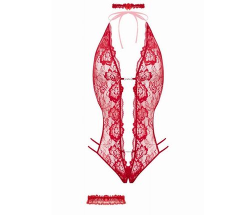 Open crotch Body Set Renee Red na Arena.pl