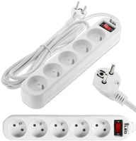 Przedłużacz Listwa Zasilająca Sieciowa 5m 5 Gniazd 230V + Włącznik