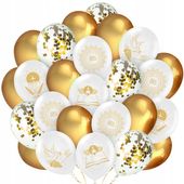 Balony Komunijne Zestaw Balonów Komunia Mix 25szt