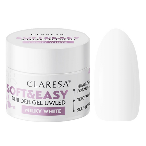CLARESA Żel budujący Soft&Easy MILKY WHITE - 90g na Arena.pl