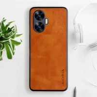 Etui AIORIA Vintage LEATHER do Realme C55 pomarańczowy