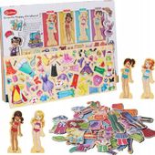 MAGNETYCZNA gra MODNISIE ubieranka PUZZLE montessori