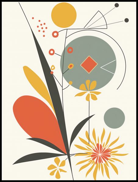 Plakat 75x100cm Geometryczny Ogród zdjęcie 2