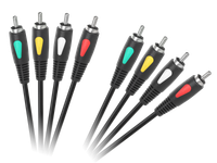 Kabel RCA przewód audio cinch 3m 4RCA- 4RCA Cabletech Eco-Line