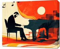 Obraz 70x60cm Pianista