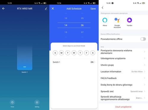 RTX Mini Przekaźnik Sterownik Oświetlenia Moduł 1kanał LN TUYA WiFi na Arena.pl