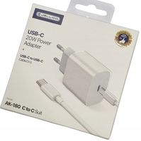 Szybka Ładowarka Sieciowa JELLICO 20W Kabel USB-C Lightning do Iphone