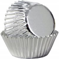 FOREMKI PAPIEROWE MUFFINKI BABECZKI SREBRNY 60x