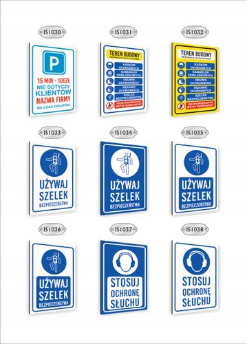 Tabliczka znak informacyjny nadruk uv dibond 40x30 STOSUJ OCHRONĘ OCZU na Arena.pl