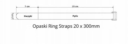 Opaska z rzepem pasek organizer do spinania 10 szt na Arena.pl