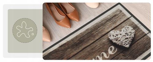 WYCIERACZKA WEJŚCIOWA POD DRZWI z NADRUKIEM HOME 50x80 cm BARDZO SOLIDNA na Arena.pl