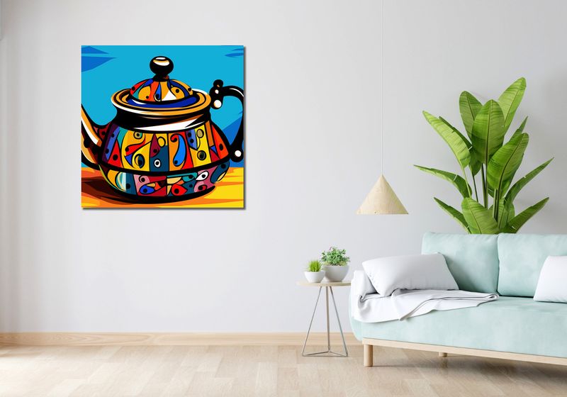 Obraz 90x90cm Może Herbatki? zdjęcie 2