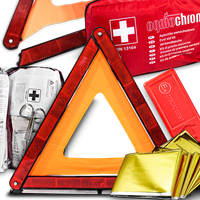 Apteczka Pierwszej Pomocy DIN13164 Trójkąt Ostrzegawczy Składany Etui