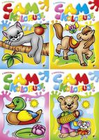 książeczka z naklejkami sam koloruję | 00021