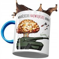 Kubek Błękitny Śmieszny Największa Armata Prezent Z Nadrukiem Ze Zdjęciem