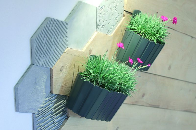 Doniczka podłużna Boardee Case DDEC400 | Brązowy, Kształt Prostokątny, Wymiary 14.4x38.3x13 cm, Kolor Brązowy, Prosperplast zdjęcie 4