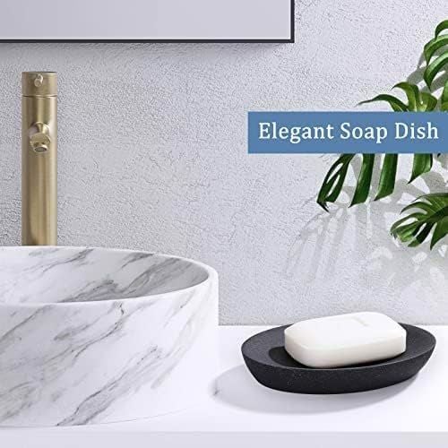 Mydelniczka owalna Pojemnik Na Mydło Czarny na Arena.pl