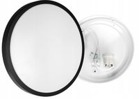 Lampa sufitowa plafon LED 2X E27 okrągły czarny