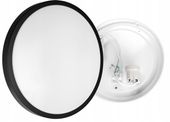 Lampa sufitowa plafon LED 2X E27 okrągły czarny