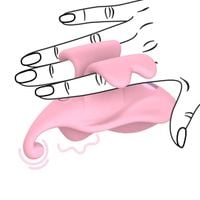 Finger Dual Vibrator - Pink