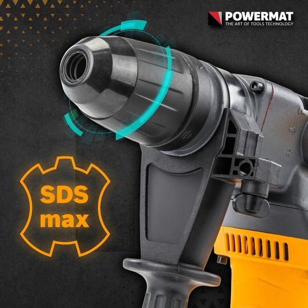 MŁOT UDAROWY OBROTOWY SDS MAX 2800W 18J WALIZKA ZESTAW REGULACJA OBROTÓW zdjęcie 2