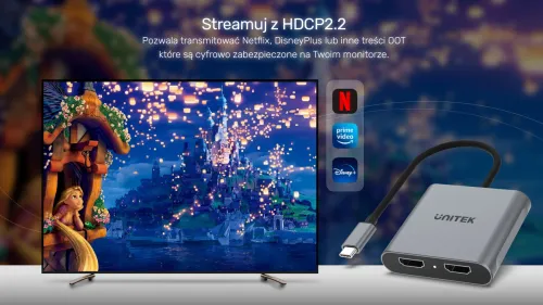 Unitek Adapter USB-C na 2x HDMI 4K MST na Arena.pl