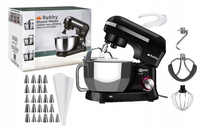 Robot kuchenny PLANETARNY 1700W domowy z 8 biegów prędkości + system PULSE zdjęcie 1